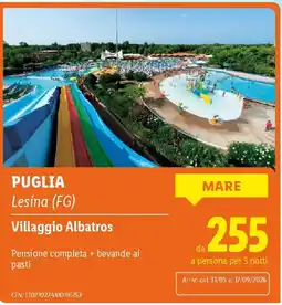 Lidl PUGLIA Villaggio Albatros offerta