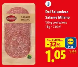 Lidl Dal Salumiere Salame Milano offerta