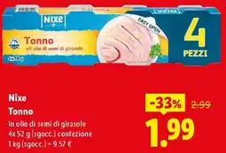 Lidl Nixe Tonno offerta