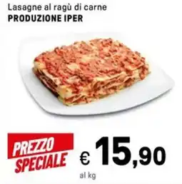 Iper La Grande Lasagne al ragù di carne PRODUZIONE IPER offerta