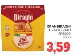 Eté Granbiraghi grattugiato fresco offerta
