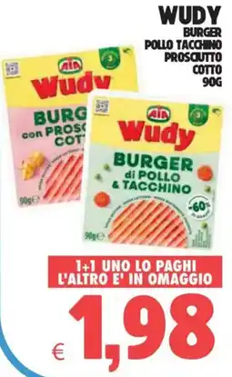 Eté Wudy burger pollo tacchino prosciutto cotto offerta