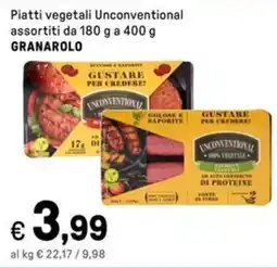 Iper La Grande Piatti vegetali Unconventional GRANAROLO offerta