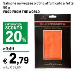 Iper La Grande Salmone norvegese o Coho affumicato a fette FOOD FROM THE WORLD offerta