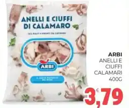 Eté Arbi anelli e ciuffi calamari offerta