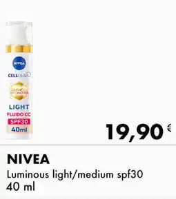 Iper Tosano NIVEA Luminous light/medium spf30 offerta