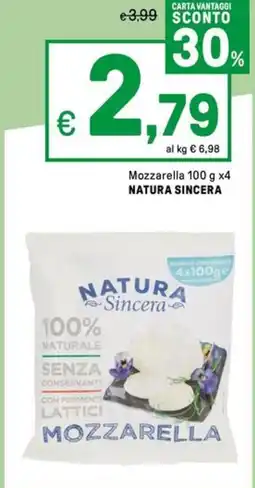 Iper La Grande Mozzarella NATURA SINCERA offerta
