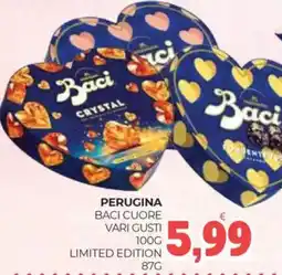 Eté Perugina baci cuore vari gusti limited edition offerta