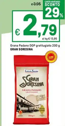 Iper La Grande Grana Padano DOP grattugiato GRAN SORESINA offerta