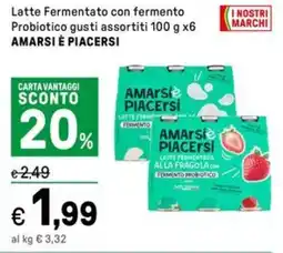 Iper La Grande Latte Fermentato con fermento Probiotico AMARSI È PIACERSI offerta
