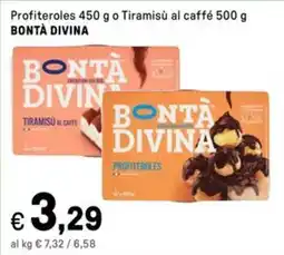Iper La Grande Profiteroles o Tiramisù al caffé BONTÀ DIVINA offerta