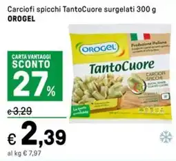 Iper La Grande Carciofi spicchi TantoCuore surgelati OROGEL offerta