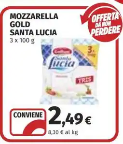 Coop MOZZARELLA GOLD SANTA LUCIA offerta