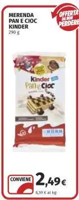 Coop MERENDA PAN E CIOC KINDER offerta