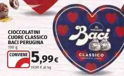 Coop CIOCCOLATINI CUORE CLASSICO BACI PERUGINA offerta