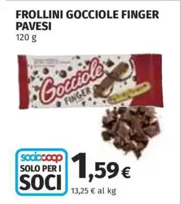 Coop FROLLINI GOCCIOLE FINGER PAVESI offerta