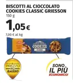 Coop BISCOTTI AL CIOCCOLATO COOKIES CLASSIC GRIESSON offerta