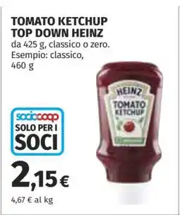 Coop TOMATO KETCHUP TOP DOWN HEINZ offerta