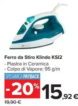 Carrefour Ferro da Stiro Klindo KSI2 offerta