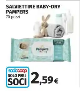 Coop Salviettine Baby-Dry Pampers offerta