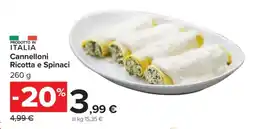 Carrefour Cannelloni Ricotta e Spinaci offerta