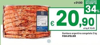 Iper La Grande Gambero argentino congelato FISH ATELIER offerta