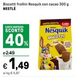 Iper La Grande Biscotti frollini Nesquik con cacao NESTLÉ offerta