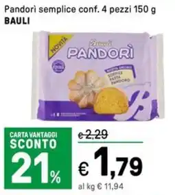 Iper La Grande Pandorì semplice conf. 4 pezzi BAULI offerta