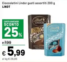 Iper La Grande Cioccolatini Lindor LINDT offerta