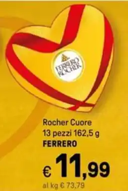 Iper La Grande Rocher Cuore 13 pezzi FERRERO offerta