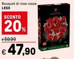 Iper La Grande Bouquet di rose rosse LEGO offerta