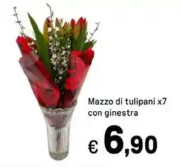 Iper La Grande Mazzo di tulipani x7 con ginestra offerta