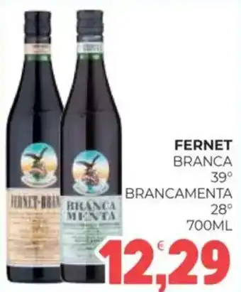 Fernet branca 39° brancamenta 28°