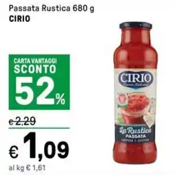 Iper La Grande Passata Rustica CIRIO offerta