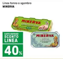 Iper La Grande Linea tonno o sgombro MINERVA offerta
