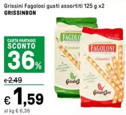 Iper La Grande Grissini Fagolosi GRISSINBON offerta