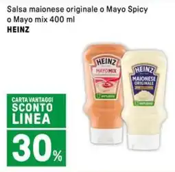 Iper La Grande Salsa maionese originale o Mayo Spicy o Mayo mix HEINZ offerta