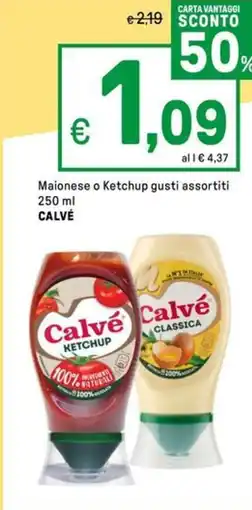 Iper La Grande Maionese o Ketchup CALVÉ offerta