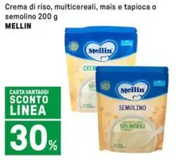Iper La Grande Crema di riso, multicereali, mais e tapioca o semolino MELLIN offerta
