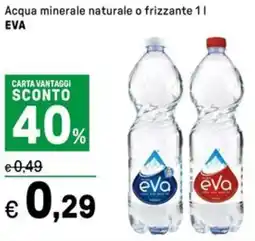 Iper La Grande Acqua minerale naturale o frizzante EVA offerta