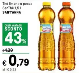 Iper La Grande Thè limone o pesca SanThè SANT'ANNA offerta