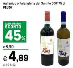 Iper La Grande Aglianico o Falanghina del Sannio DOP FEUDI offerta