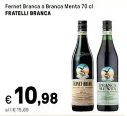 Iper La Grande Fernet Branca o Branca Menta FRATELLI BRANCA offerta