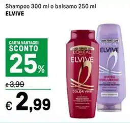 Iper La Grande Shampoo o balsamo ELVIVE offerta