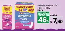 Iper La Grande Salvaslip ripiegato x220 o disteso x200 LINES offerta