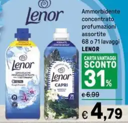 Iper La Grande Ammorbidente concentrato Ammorbidente concentrato profumazioni LENOR offerta