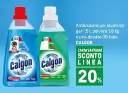 Iper La Grande Anticalcare per lavatrice gel, polvere o pre-dosato 30 tabs CALGON offerta