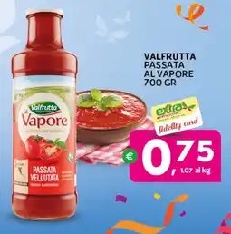 Extra Supermercati Valfrutta passata al vapore offerta