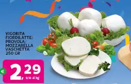 Extra Supermercati Vigorita fiordilatte/ provola/ mozzarella vaschetta offerta