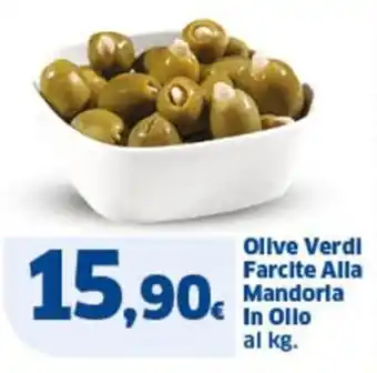 Olive Verdi Farcite Alla Mandorla In Olio
